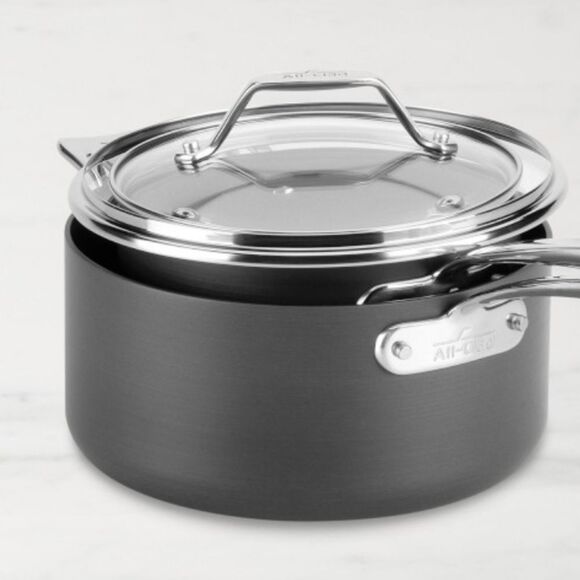 All-Clad Essentials Non-Stick 2.5QT Saucepan w/Lid - Picture 2 of 9
